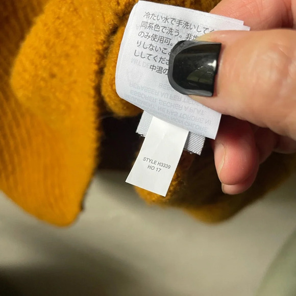 Madewell Northfield Mock Neck Chunky Funnel Knit Harvest Gold Sweater - Picture 6 of 13